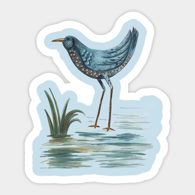 Water Bird Sticker by SWON Design